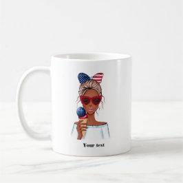 4 juli självständighetsdag USA födelsedag Kaffemugg
