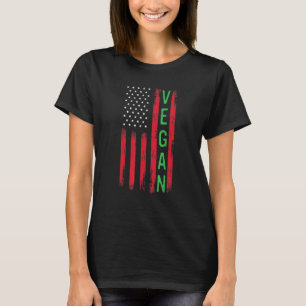 4 juli självständighetsdag veganer vegetarian amer t shirt