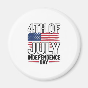 4 juli självständighetsdag Vintage skjorta design_ Magnet