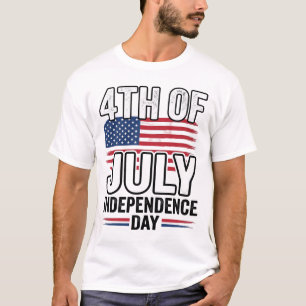 4 juli självständighetsdag Vintage skjorta design_ T Shirt