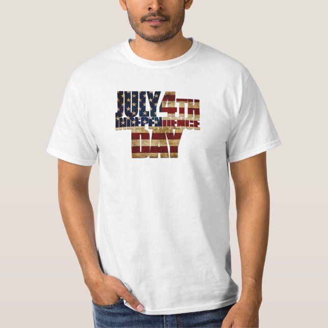 4 juli självständighetsdagen 002 t shirt (Framsida)