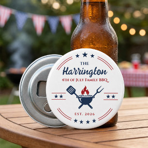 4 juli självständighetsdagen familj BBQ Flasköppnare
