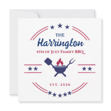 4 juli självständighetsdagen familj BBQ