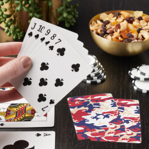 4 juli, självständighetsdagen, kamouflagebeige casinokort