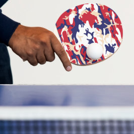 4 juli, självständighetsdagen, kamouflagebeige pingisracket