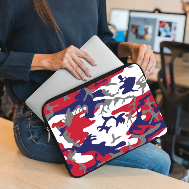 4 juli, självständighetsdagen, kamouflagegrå laptop fodral (Skapare uppladdad)