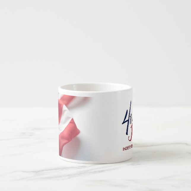 4 juli självständighetsdagen patriotisk design espressomugg (Framsidan)
