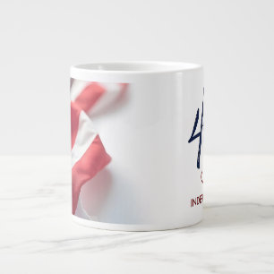 4 juli självständighetsdagen patriotisk design jumbo mugg