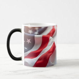 4 juli självständighetsdagen Patriotisk design Magisk Mugg