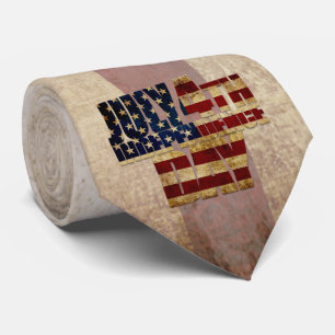 4 juli självständighetsdagen vintage flagga design slips