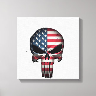 4 juli-skjorta för kvinnor män amerikansk flagga S Canvastryck