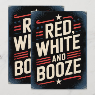 4 juli Sprit Party Red White och Sprit Spara Datumet