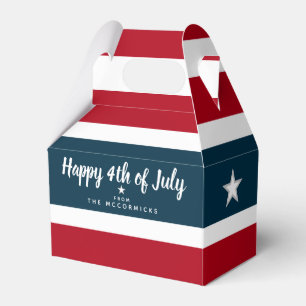 4 juli Stars och stripes Rött vitt blått Party Presentaskar
