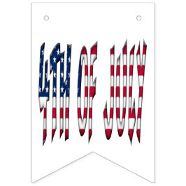 4 juli Stars och stripes USA Typografi Vimplar