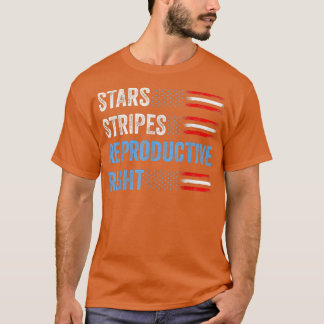 4 juli Stars Rand och Höger för reproduktion T Shirt