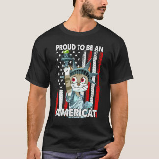 4 juli stolt över att vara en amerikansk amerikans t shirt