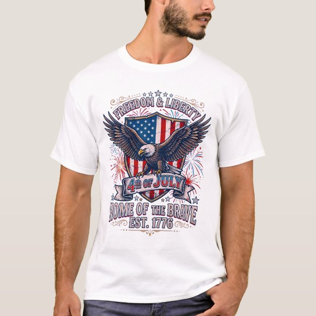 4 juli t shirt (Framsida)