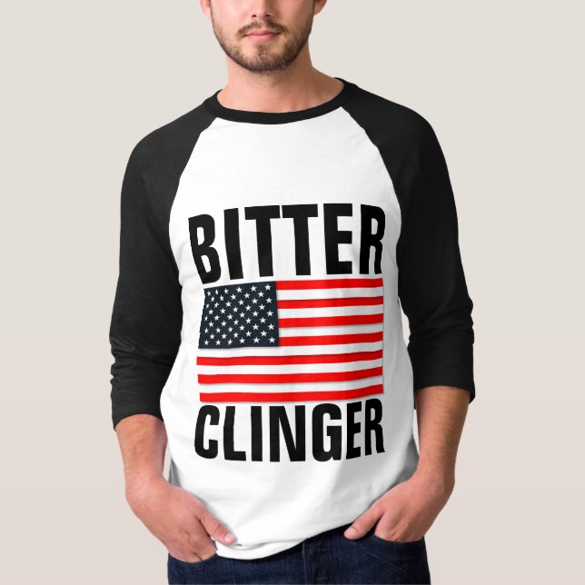 4 juli T-shirts, BITTER CLINGER T Shirt (Framsida)