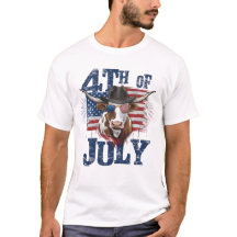 4 JULI - TEXASAN COW INDEPENDENCE DAY T-Shirt