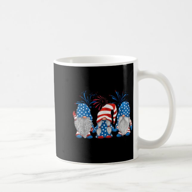 4 juli Tre Tomtar Amerikansk Tomte Kaffemugg (Höger)