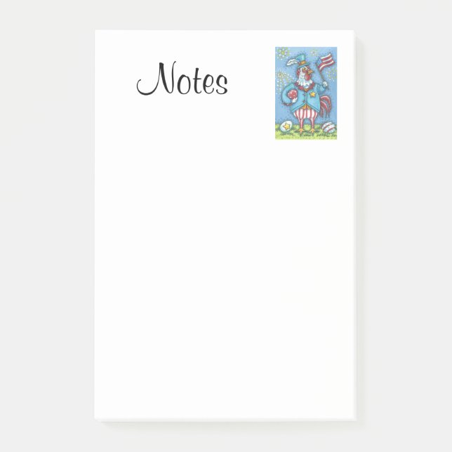 4 JULI TUPP, CHICKEN 3 M Post it® Notes Post-it Block (Framsida)