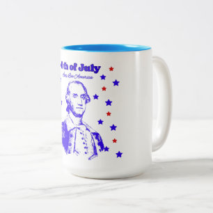 4 juli Två-Tonad mugg