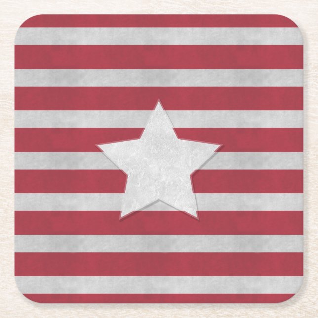 4 juli underlägg papper kvadrat (Framsidan)