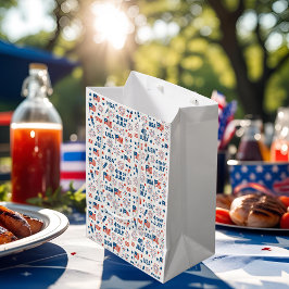 4 juli | USA flagga, Fireworks & Stars