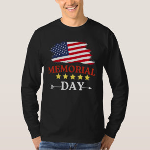 4 juli USA-flagga för självständighetsdagen T Shirt