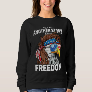 4 juli USA Flagga Frihet Patriotisk Vitörad Havsör T Shirt