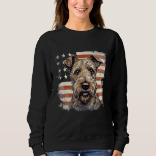 4 juli USA-flagga Irländsk terrier hund T Shirt