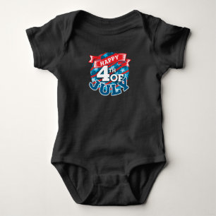 4 juli - USA-flaggans färger T Shirt