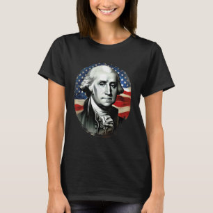4 juli USA George Washington Målning På T Shirt