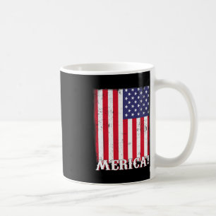 4 juli USA:s amerikanska Flagga Patriotic Kaffemugg