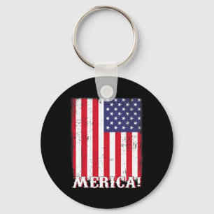 4 juli USA:s amerikanska Flagga Patriotic Nyckelring
