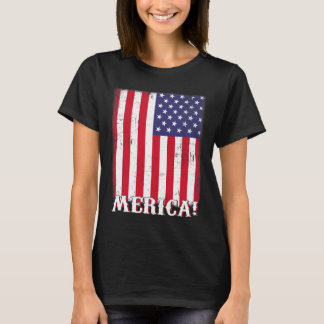 4 juli USA:s amerikanska Flagga Patriotic T Shirt