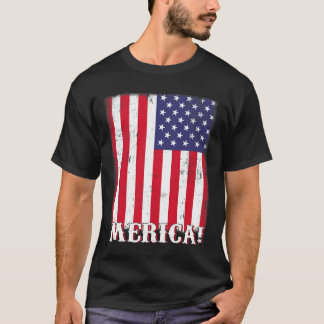 4 juli USA:s amerikanska Flagga Patriotic T Shirt