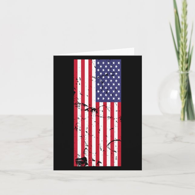 4 juli USA:s självständighetsdag present flaggtröj Kort (Framsida)