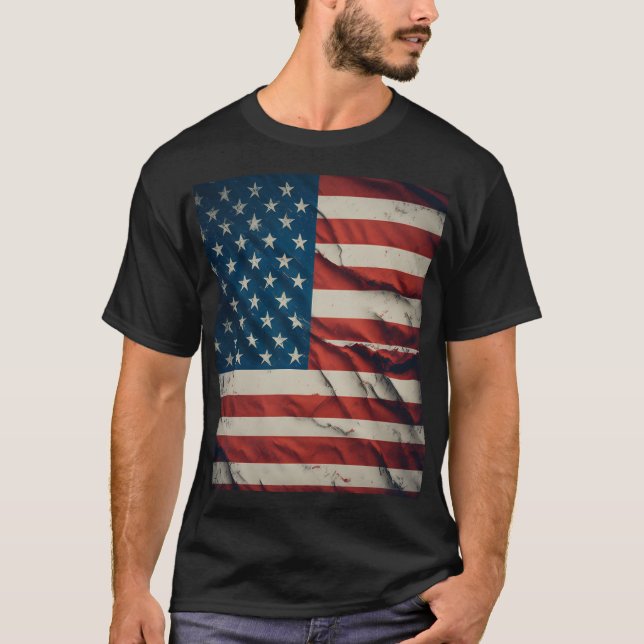 4 juli USA T Shirt (Framsida)