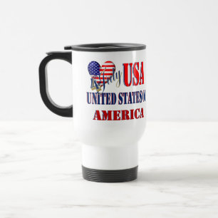 4 juli USA T-Shirt Classic Round Sticker Coff Resemugg