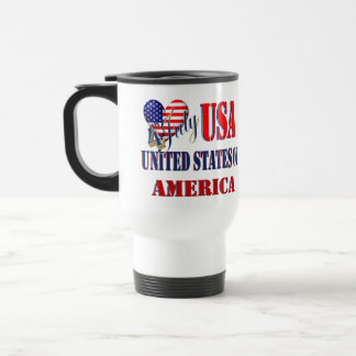 4 juli USA T-Shirt Classic Round Sticker Coff Resemugg