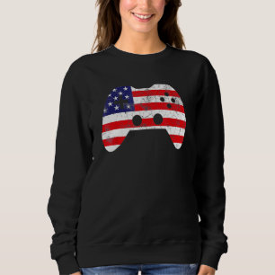 4 juli Video Game Spelare Barn Pojkar Män Usa 2 T Shirt