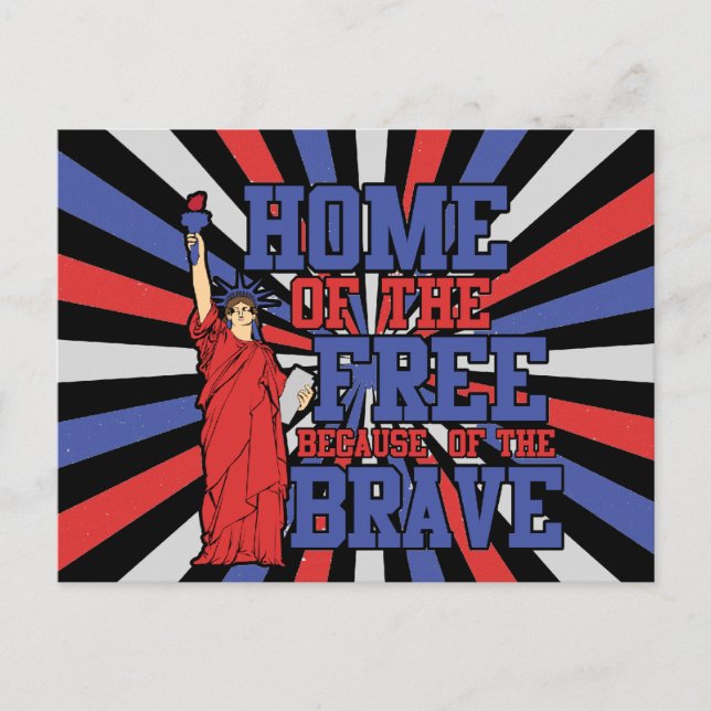 4 juli vykort (Framsida)