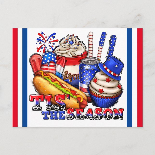 4 juli vykort (Framsida)