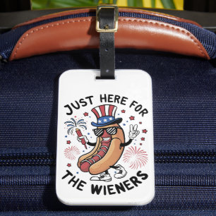 4 juli Wiener USA Amerikansk flagga Patriotisk  Bagagebricka
