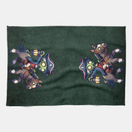 4 juli Zombie Kökshandduk