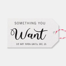 4 julklappar något du vill ha tillbaka namn presentetikett