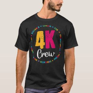 4 K Besw Squad Team Teacher Kindergarten Kinder El T Shirt