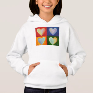 4 Kärlek Hearts Art Anpassningsbar Hoodie Sweatshi T Shirt