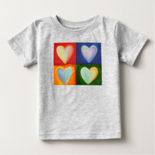 4 Kärlek Hearts Art Anpassningsbar Shirts T Shirt